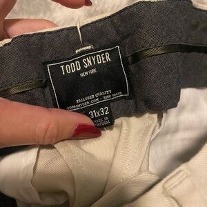 Todd Snyder Cream Trousers